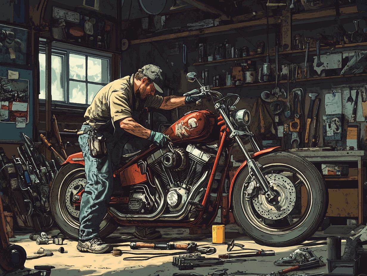 Inspecting the Fuel Tank, Filter, and Lines