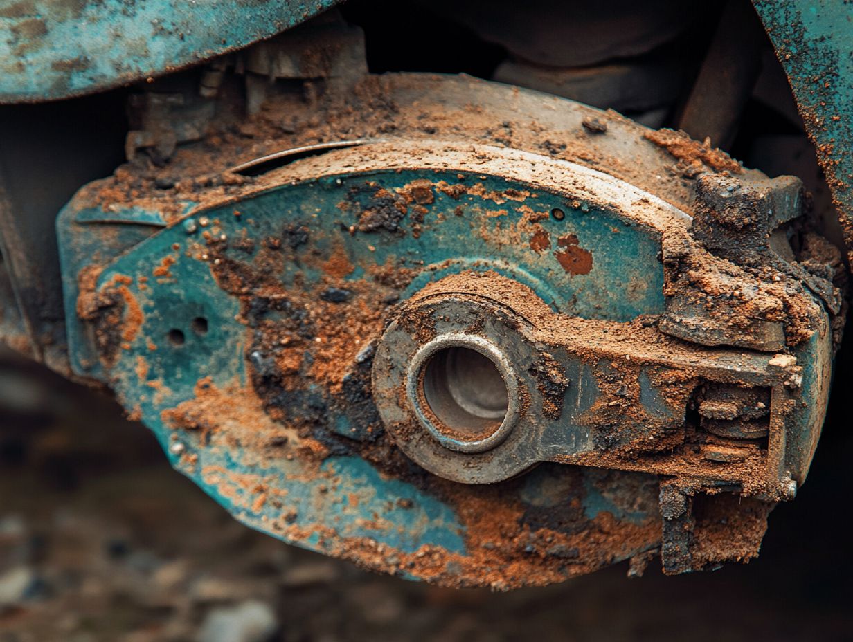Worn Brake Pads